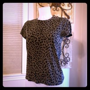Lucky Brand animal print Tee